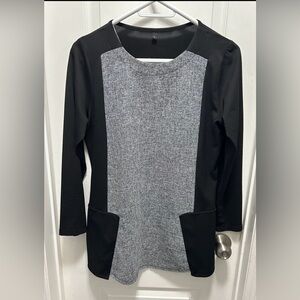 Elegant Black and Gray Women's Dress